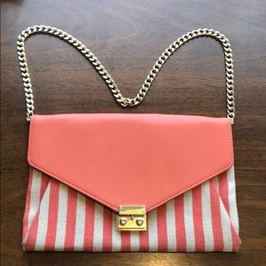 Express Coral Bay Purse w Gold Chain